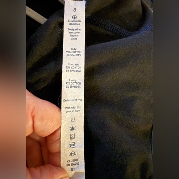 2014 Lululemon Savasana Wrap Jacket Coat Black Size 8 Rare Edition - Picture 10 of 11